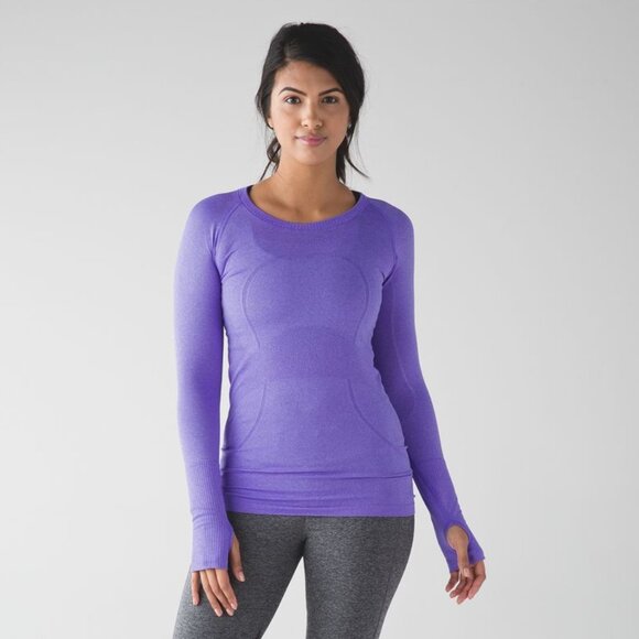 Lululemon Women's Swiftly Tech Long Sleeve Crew - Purple - Picture 1 of 6